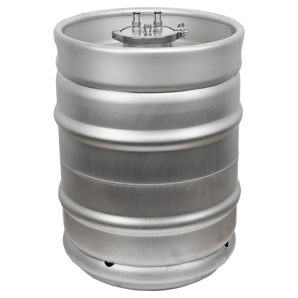 50L Kegmenter gjæringstank fra Keg King er en stor, sylindrisk gjæringstank for trykkgjæring, med forseglet topp og ventilbeslag, vist stående på en hvit bakgrunn.