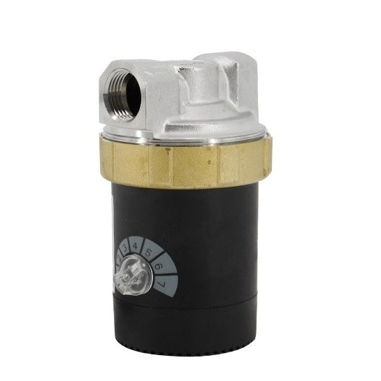 Speidel Pumpe (Xylem) for Braumeister 10L, 20L og 50L-systemer - ny versjon med slitesterke komponenter, inkludert en sølvfarget metalltopp, messingring, svart kropp og nummerert måler - kompatibel med rustfritt stål pumpehode.