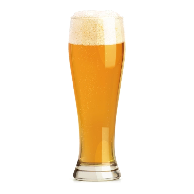 Et glass Brewolution's Thunder Hopped Double IPA - ølsett med fullkorn, toppet med skum, fremhever de kraftige smakene - ideelt for fans av dobbel IPA.