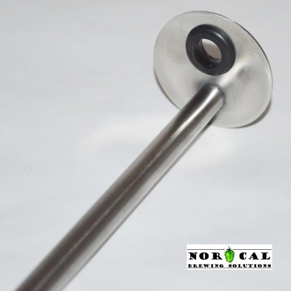 Speidel Fermenter Thermowell - Norcal - Termobrønn fra Norcal er et dykkerør i rustfritt stål med en silikontetning for brygging, kompatibelt med temperaturprober, med Norcal-logo nederst i høyre hjørne.