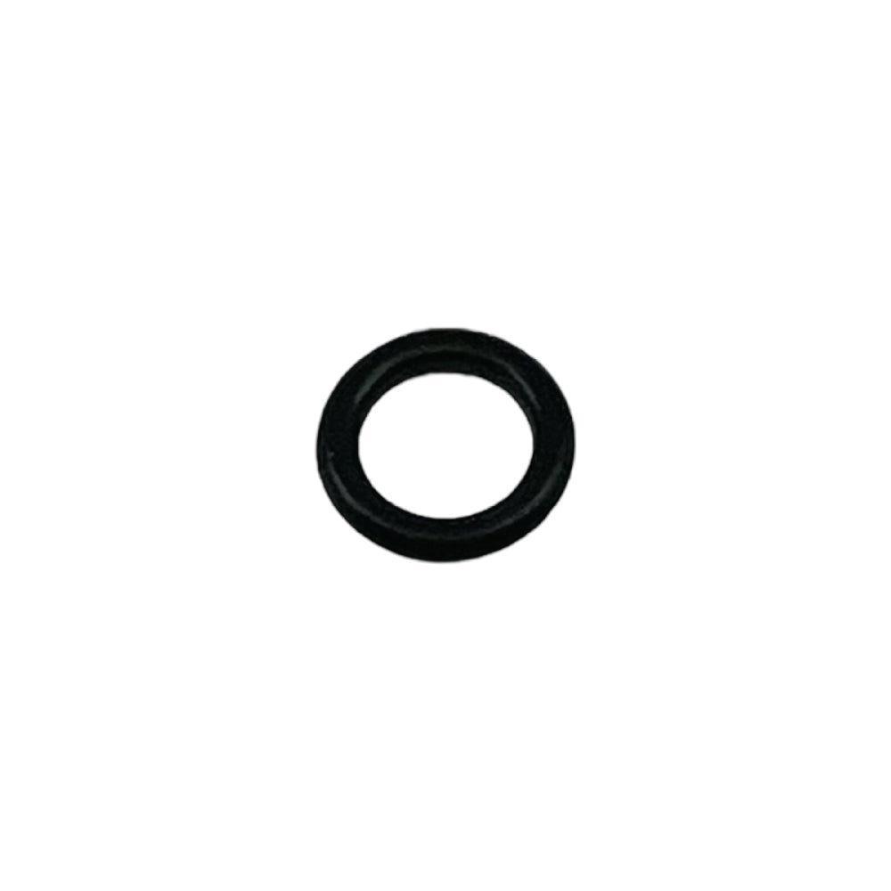 En liten, svart O-ringspakning til stempelventilen på Apollo Unitank fra Keg King, vist mot en vanlig hvit bakgrunn.