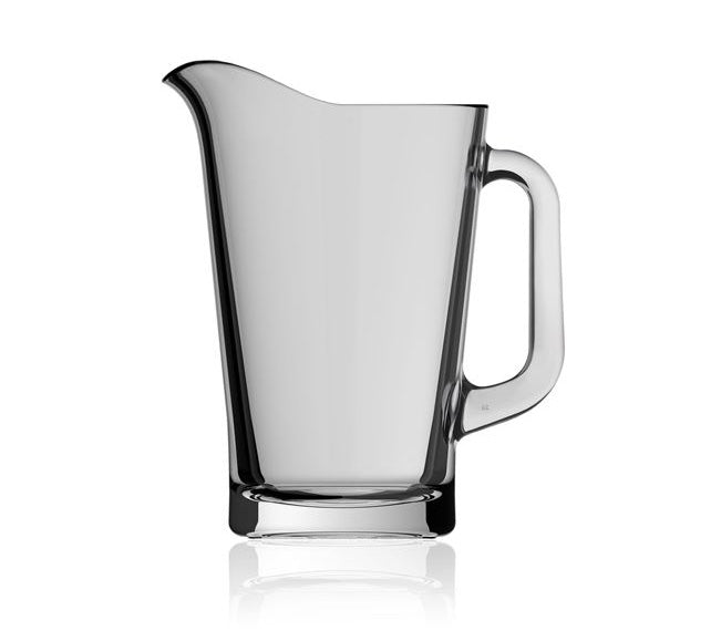 Rastal Louisiana Pitcher - 1,5L Pitcher fra Rastal er en klar glasskanne med håndtak og hvit bakgrunn.