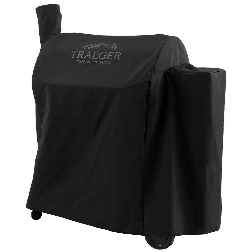 Traeger Pro 780 D2 Cover - Grilltrekk by Traeger er et værbestandig deksel som beskytter Traeger Pro 780-grillen din utendørs med logomerking.