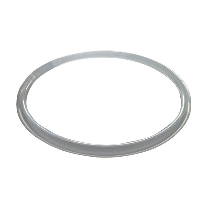Speidel Tetningsslange Ø 440 mm, gjennomsiktig, er en fleksibel plastslange som er sirkelformet på en vanlig hvit bakgrunn.