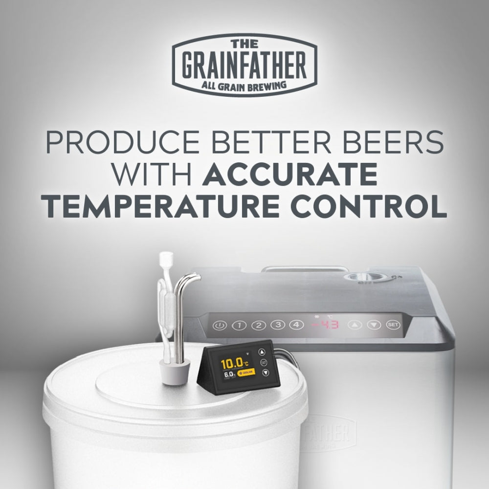 Grainfather Glycol Chiller Adapter Kit (GCA) fra Grainfather muliggjør digital temperaturkontroll, noe som sikrer optimale gjæringstemperaturer for ølbrygging av høy kvalitet.