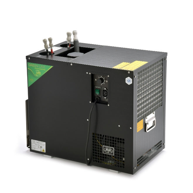Lindr AS-80 Green Line NEW kjølesystem (2-4 coils) fra Lindr har merkede betjeningselementer, tre slangekoblinger på toppen og ventilasjonsgitter på sidene.