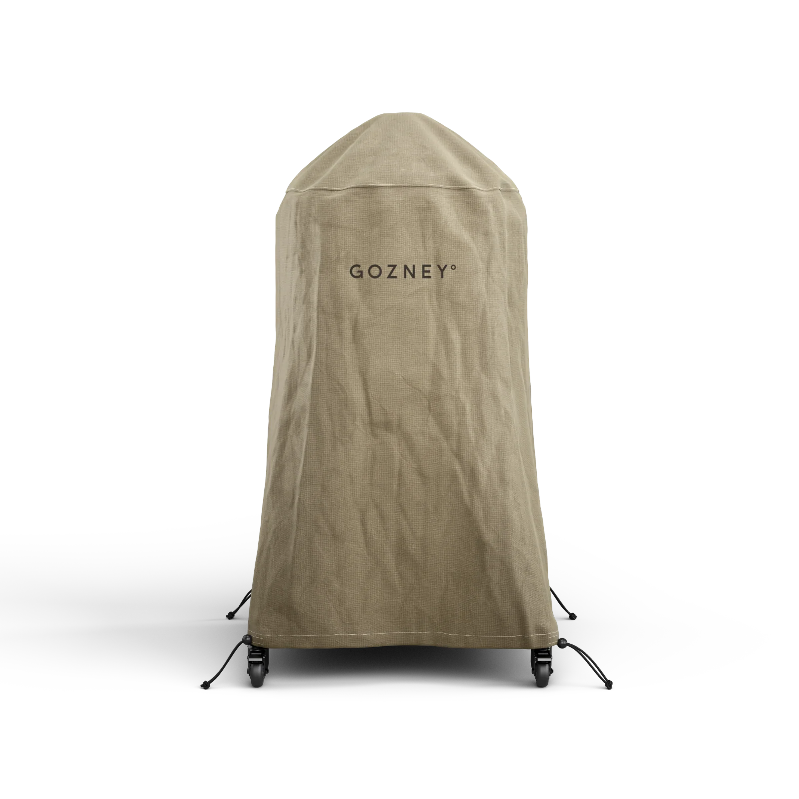Det beige Gozney Dome & Stand Cover (Gen 1) gir en værbestandig, sikker passform over pizzaovnen og stativet ditt med justerbare stropper for beskyttelse. Dette værbestandige ovntrekket beskytter effektivt din pizzaovn.