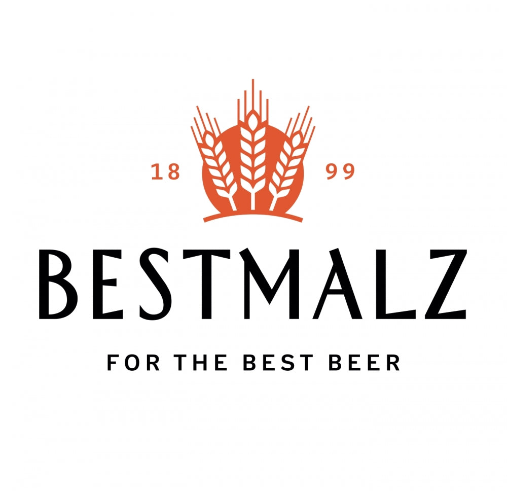 Bestmalz-logoen har tre oransje hvetestengler, "1899" og slagordet "For the Best Beer" under navnet - noe som fremhever deres anerkjente BEST Vienna Malt 25 kg (8,0-10,0 EBC).