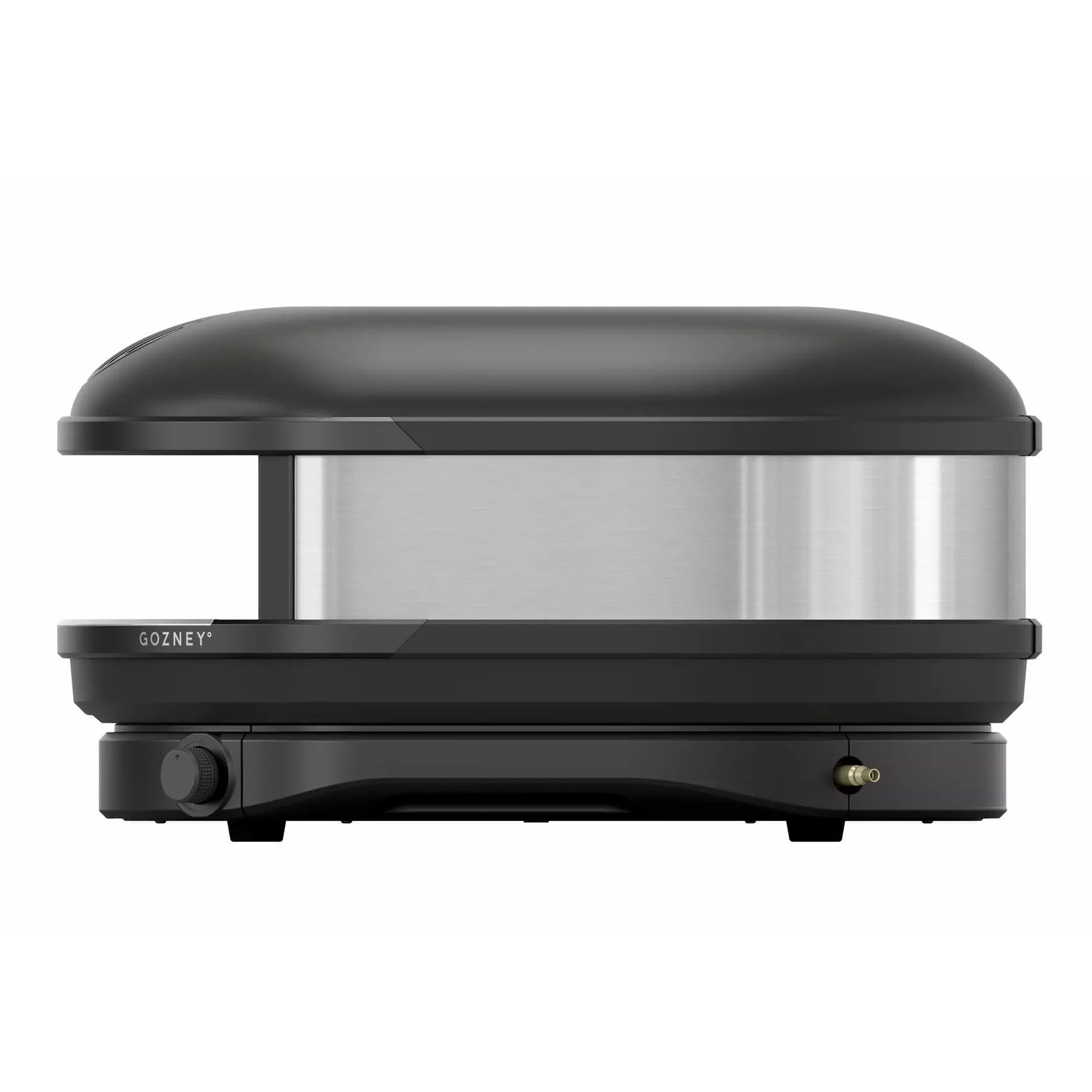Gozney Arc XL - Off Black - 16" gasspizzaovn fra Gozney har en avrundet topp og kontrollknapp på siden, perfekt for å lage autentisk napolitansk pizza på kjøkkenbenken.