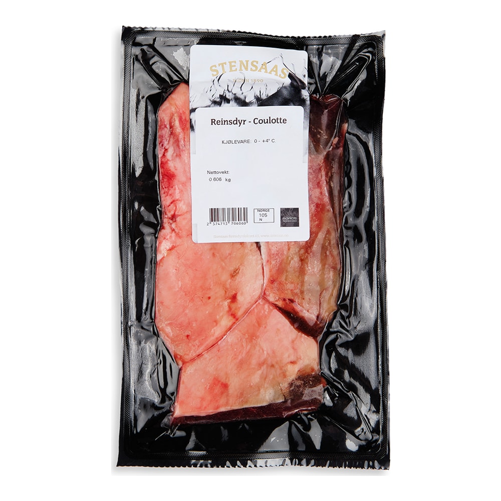 Stensaas Ren Culotte – vakuumförpackad renculotte med fettkappa och Stensaas-etikett