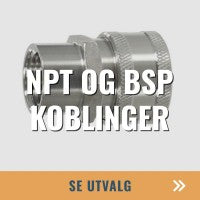 NPT og BSP koblinger