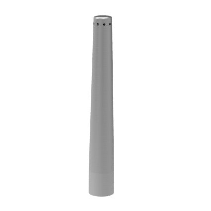 Grainfather Conical Fermenter Dual Valve 160mm Liquid Inlet er en høy, sylindrisk metallbeholder med en konisk design og små hull nær toppen, med et 160 mm innløp for optimal luftstrøm.