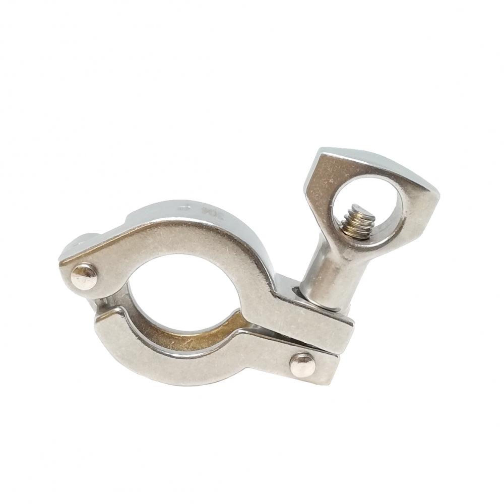 Brewshop 34mm Tri-Clamp Klemme med vingemutter, laget av 304 rustfritt stål - perfekt for å feste rør eller slanger sikkert på plass.