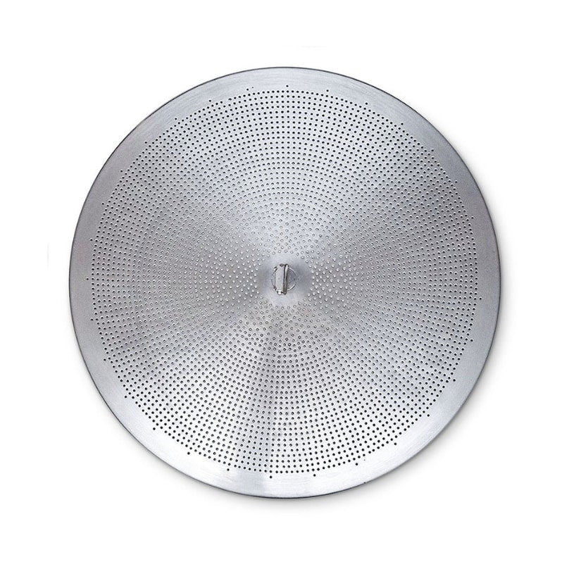 Grainfather G40 & G70 Grain Plate - Filterplate er en rund metallnettskive med fine perforeringer og et hevet senter, designet av Grainfather for å gi optimal filtrering i ditt G40- eller G70-bryggesystem.