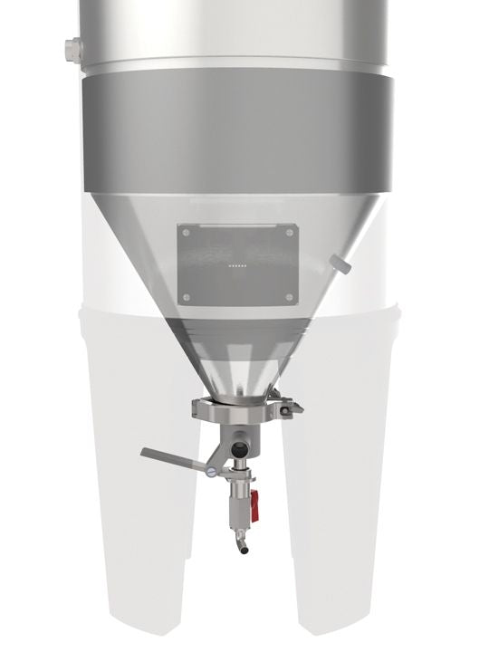 Grainfather Glycol Chiller & 4X Conical Fermenter Pro Kit fra Grainfather inkluderer fermentorer i rustfritt stål med bunnventiler og håndtak, delvis gjennomsiktighet, og er designet for presis temperaturkontroll med den medfølgende glykolkjøleren.