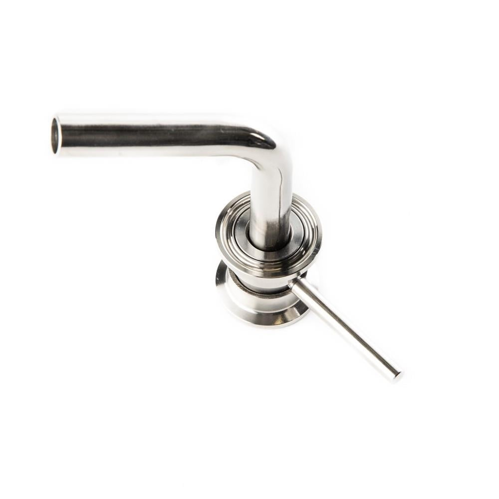 Brewtools Justerbar Dip Tube for B40pro, B80pro og B150pro, vist ovenfra på hvit bakgrunn.