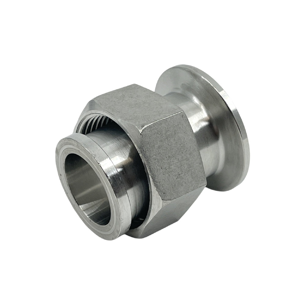 Brewshop TC-adapter for Rover Novax 30 B-pumpe, 1,25" BSP til 1,5" Tri-Clamp, muliggjør sikker tilkobling i rørlegger- eller industrioppsett - ideell med CIP-rengjøringspumper og kompatibel med sekskantmutter/flensede endebeslag.