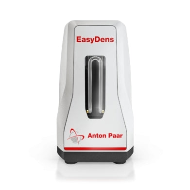 Anton Paar EasyDens Digitalt Hydrometer i hvitt med rød logo, ideelt for konsentrasjonsmåling i drikkevareindustrien og perfekt for analyse av øl og vin.