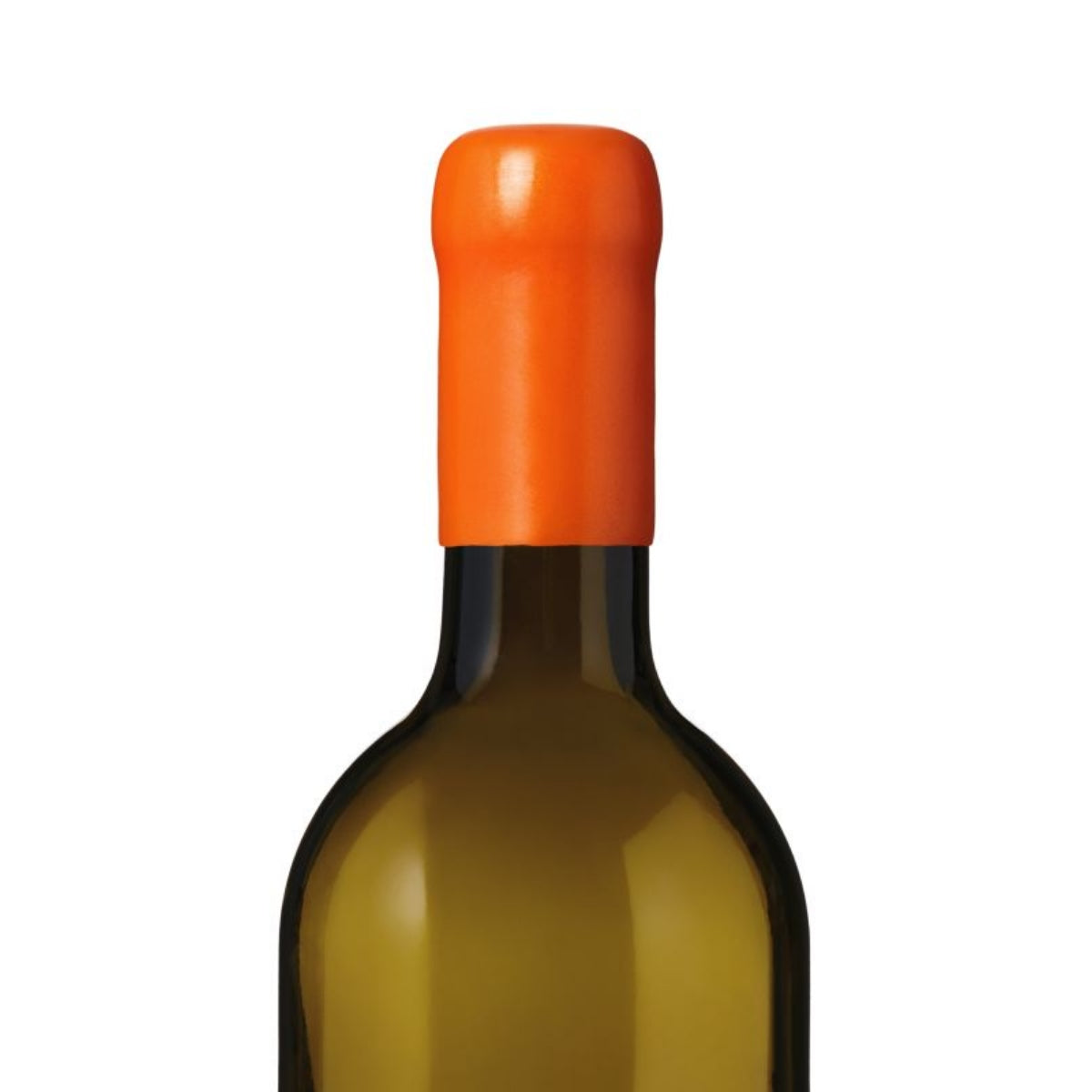 En flaske med Sincera Sistemi flaskevoks 100 g - Orange OG007 forseglingsvoks mot en vanlig hvit bakgrunn.
