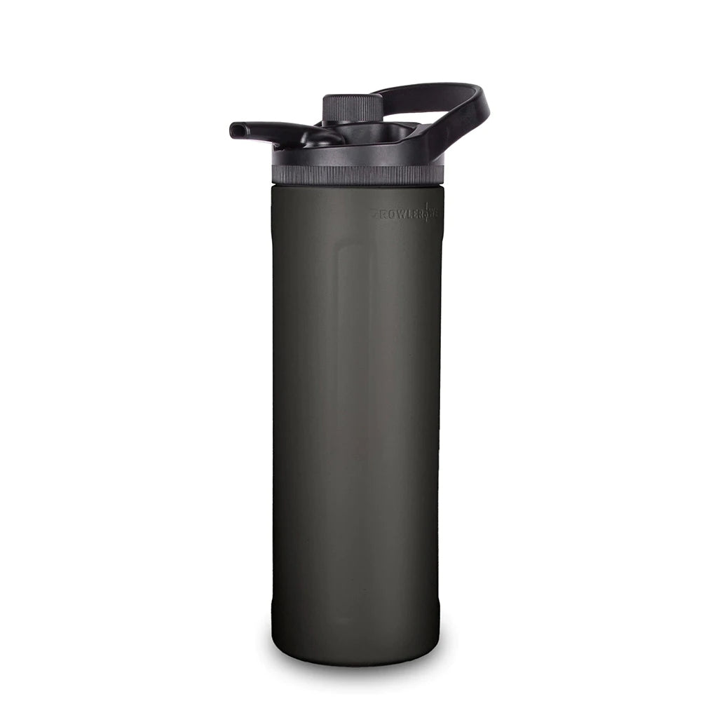 GrowlerWerks uKeg Twist 36 Tungsten (10,6 dl) er en elegant, matt svart seltzer-maskin - ideell for å lage hard seltzer hjemme og sammen med kullsyremaskinen din.