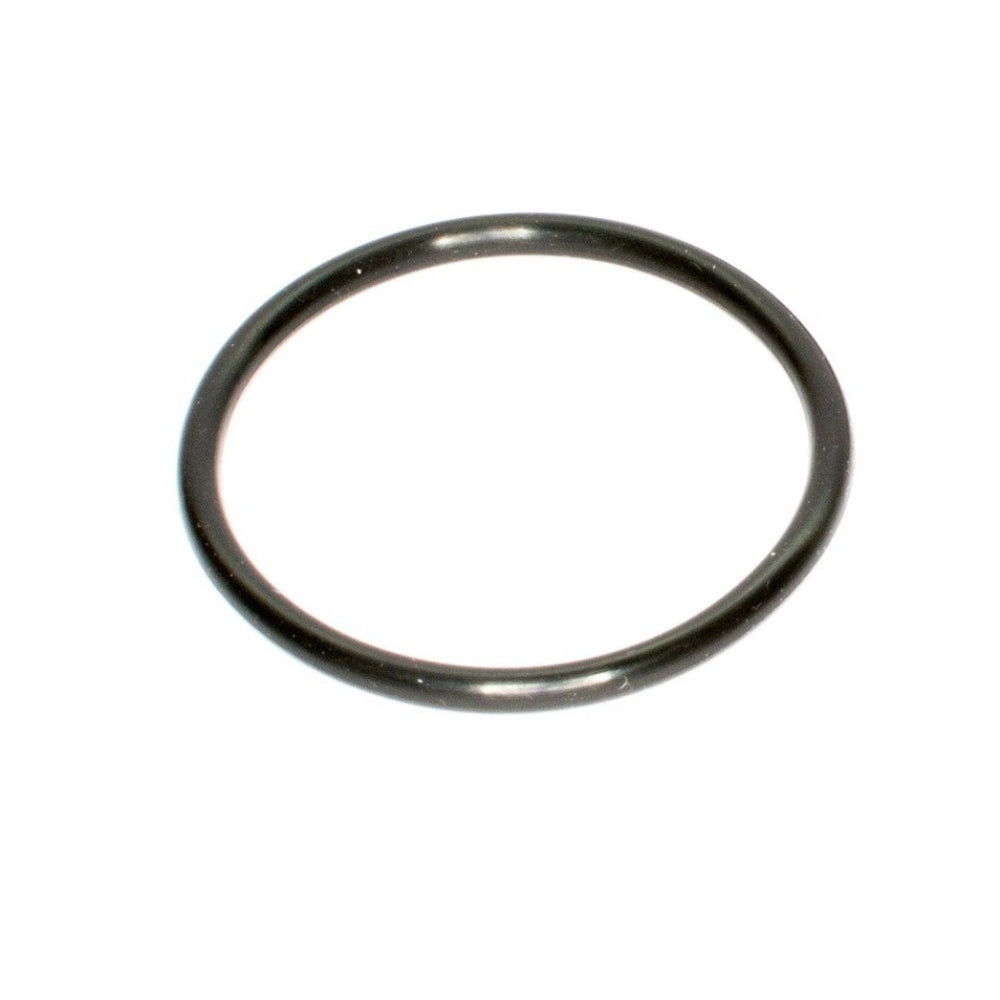 En GrowlerWerks uKeg Piercer o-ring i svart gummi er vist på en hvit bakgrunn.