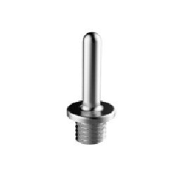 Grainfather Thermowell / Probe Cover fra Grainfather er en sylindrisk metallstift med avrundet spiss og gjenget bunn, vist mot en hvit bakgrunn.