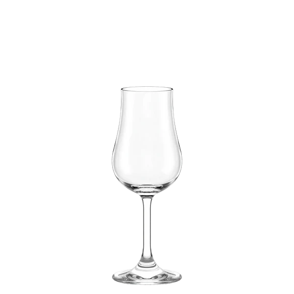 Et klart, tomt Tulipanglass Classic 185 ml fra Stölzle Lausits med smal skål og utsvunget kant, stilt ut mot en vanlig hvit bakgrunn.
